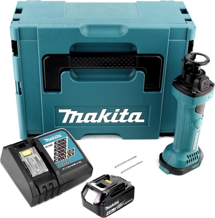 Produktbild Makita DCO 180 RM1J Akku Rotationsschneider 18V + 1x Akku 4,0Ah + Ladegerät + Makpac