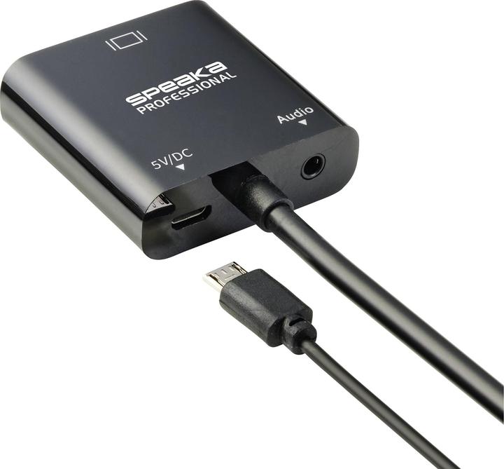 Image du produit SpeaKa Professional SP-10352148 Adaptateur HDMI(1x (VGA, 15 cm)