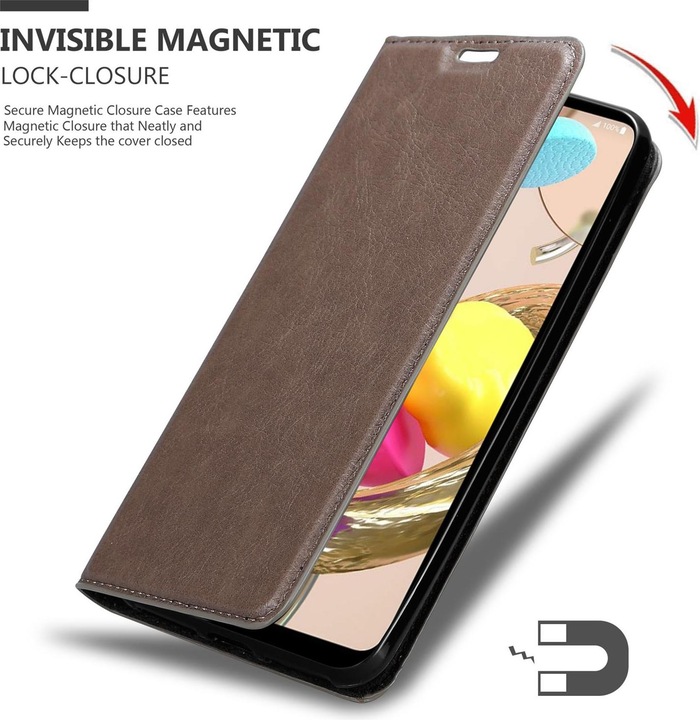 Actual product image Cadorabo Book Invisible Magnet Cover (LG K42)
