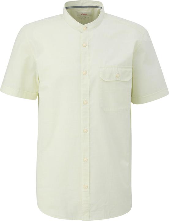 Actual product image S.Oliver Hemd Regular Fit: Hemd mit Stehkragen aus leichtem Strukturmaterial (M)