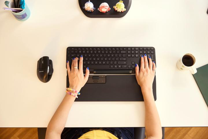 Actual product image Contour RollerMouse Pro WL Regular WR vegan leather retail (Cable, Wireless)