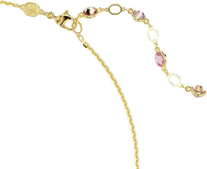 Produktbild Swarovski Idyllia Halskette Verschiedene Schliffe Blume Mehrfarbig Goldlegierungsschicht (Swarovski Metall, 39 - 44 cm)
