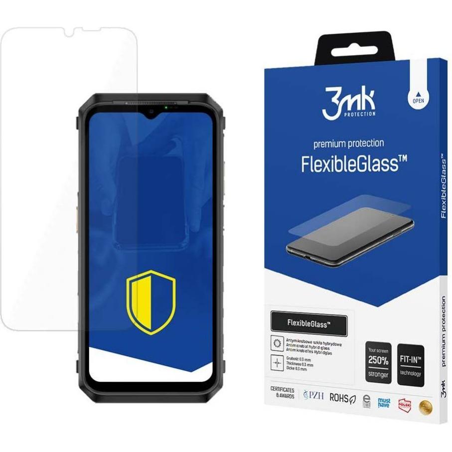 3MK FlexibleGlass Ulefone Power Armor 19 Szkło Hybrydowe (1 pz., Ulefone Power Armor 19T), Pellicola protettiva smartphone