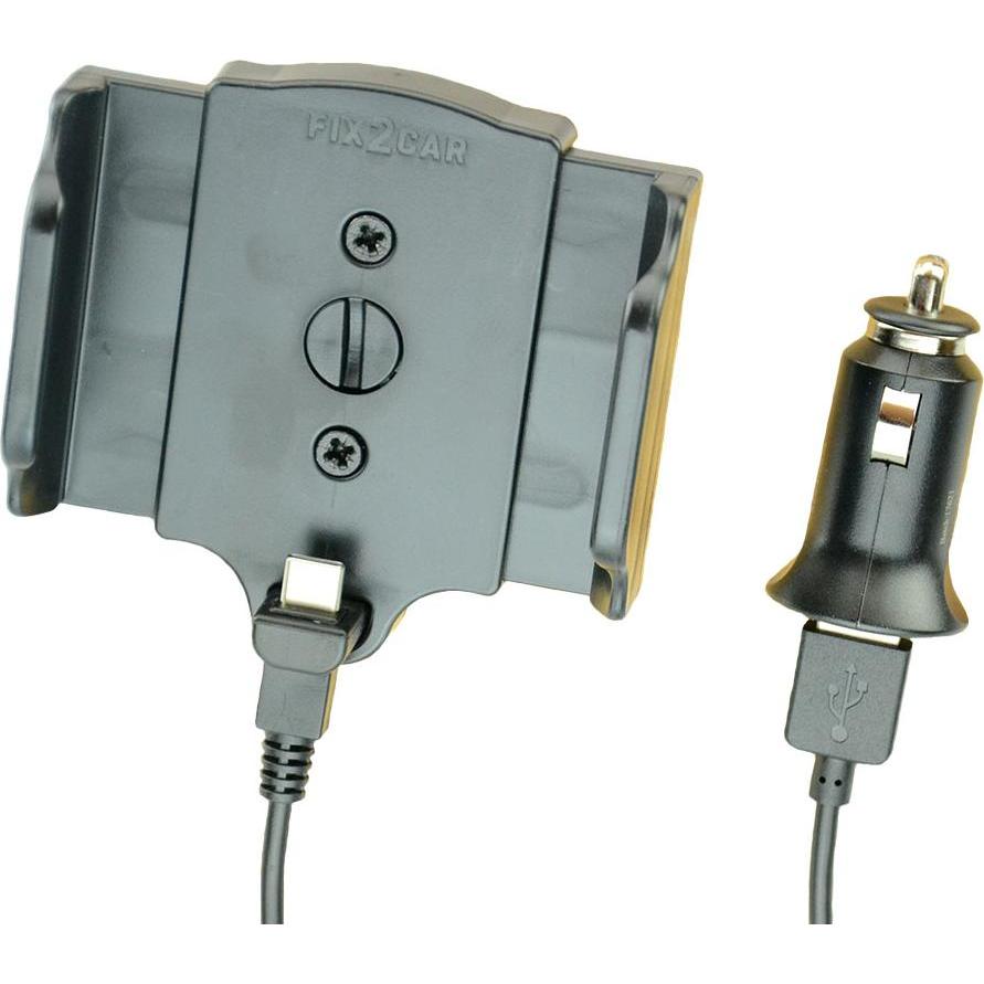 Kram Fix2Car Adjustable Active Holder - Fahrzeughalterung/Ladegerät, Smartphone Halterung, Schwarz