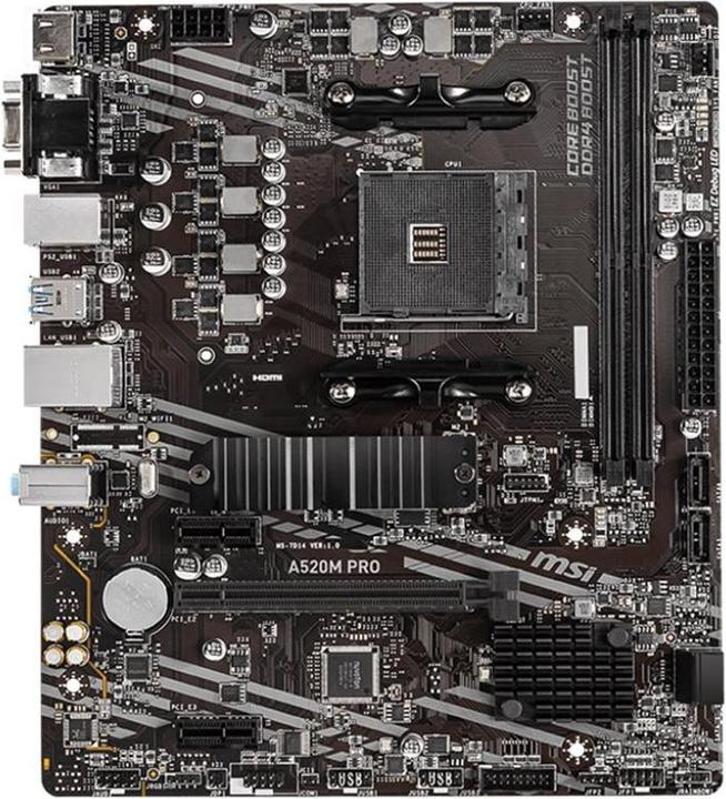 Productafbeelding MSI A520M Pro (AM4, AMD A520, mATX)