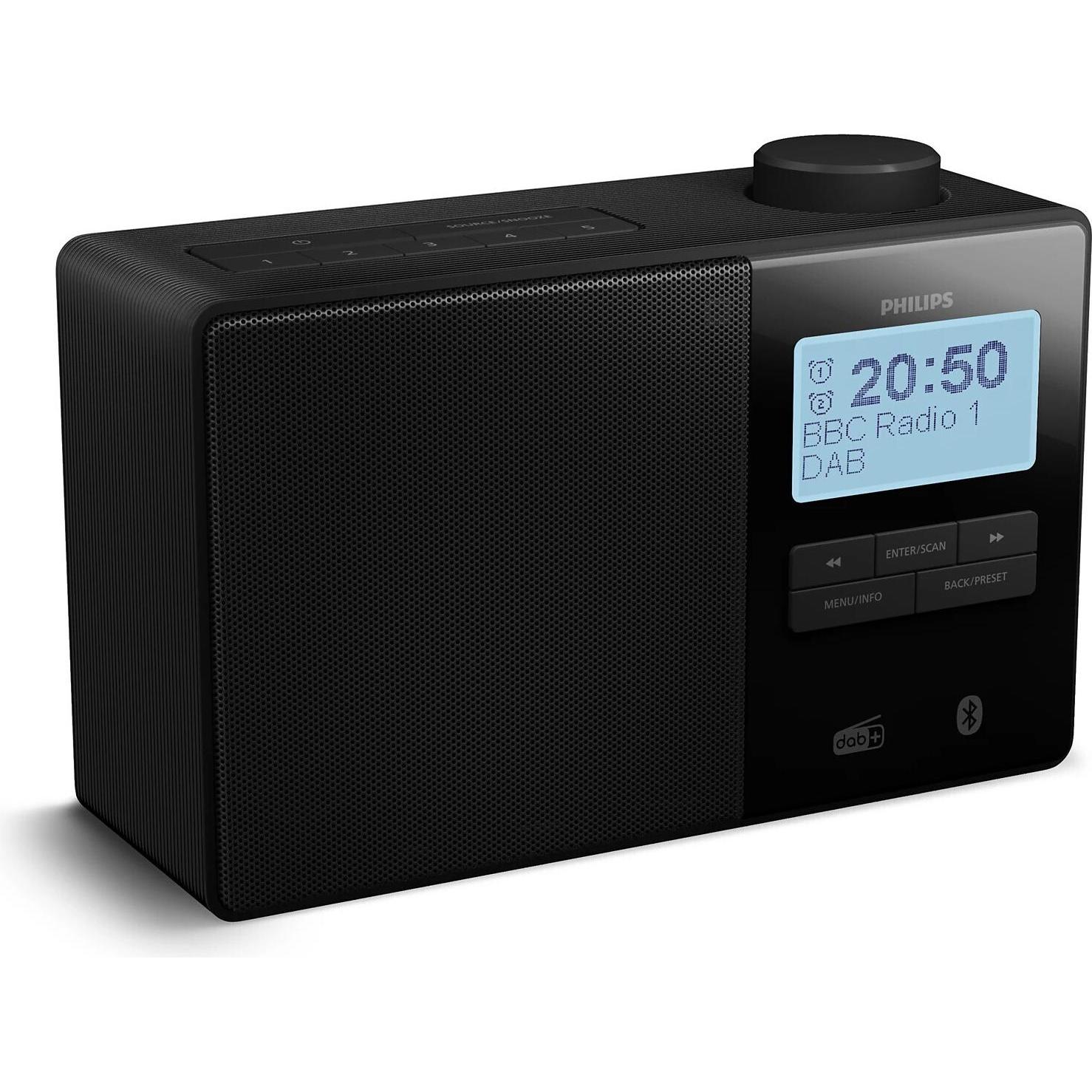 Philips TAR5600/00 (DAB+, FM, Bluetooth), Radio, Schwarz