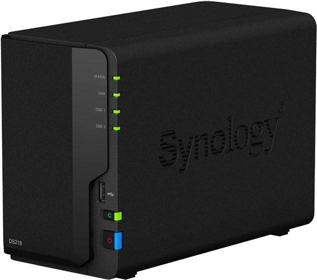 Actual product image Synology Ds218 (2 x 6 TB, WD Red Plus)