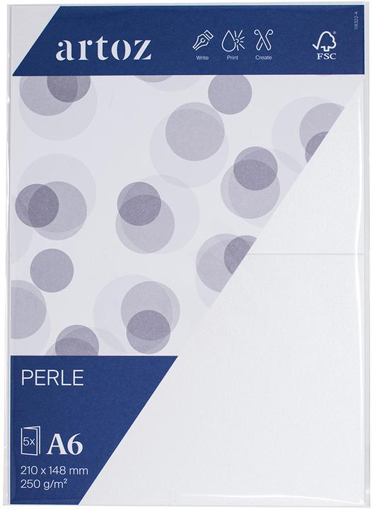 Produktbild Artoz Karten Perle A6 weiss (A6, 250 g/m²)