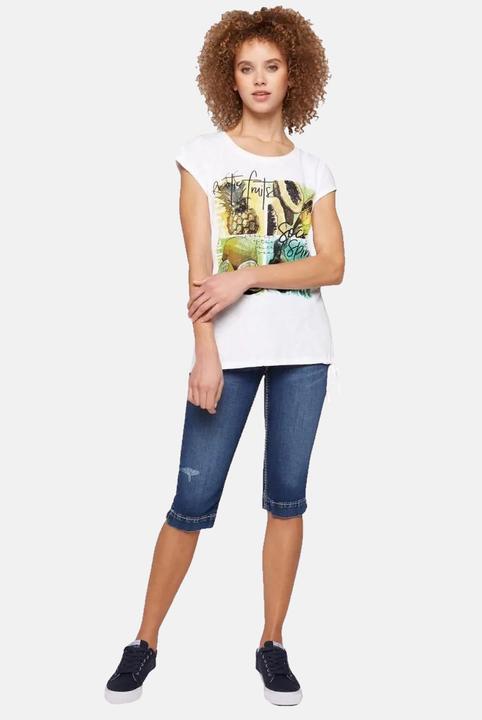 Image du produit Soccx Shirt Ärmelloses Rundhals-Shirt mit Tunnelzugsaum und Armausschnitt mit offener Saumkante (S)