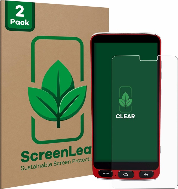 Actual product image ScreenLeaf Protective film sustainable screen protector screen protector film clear transparent (2 Piece, Olympia Neo)