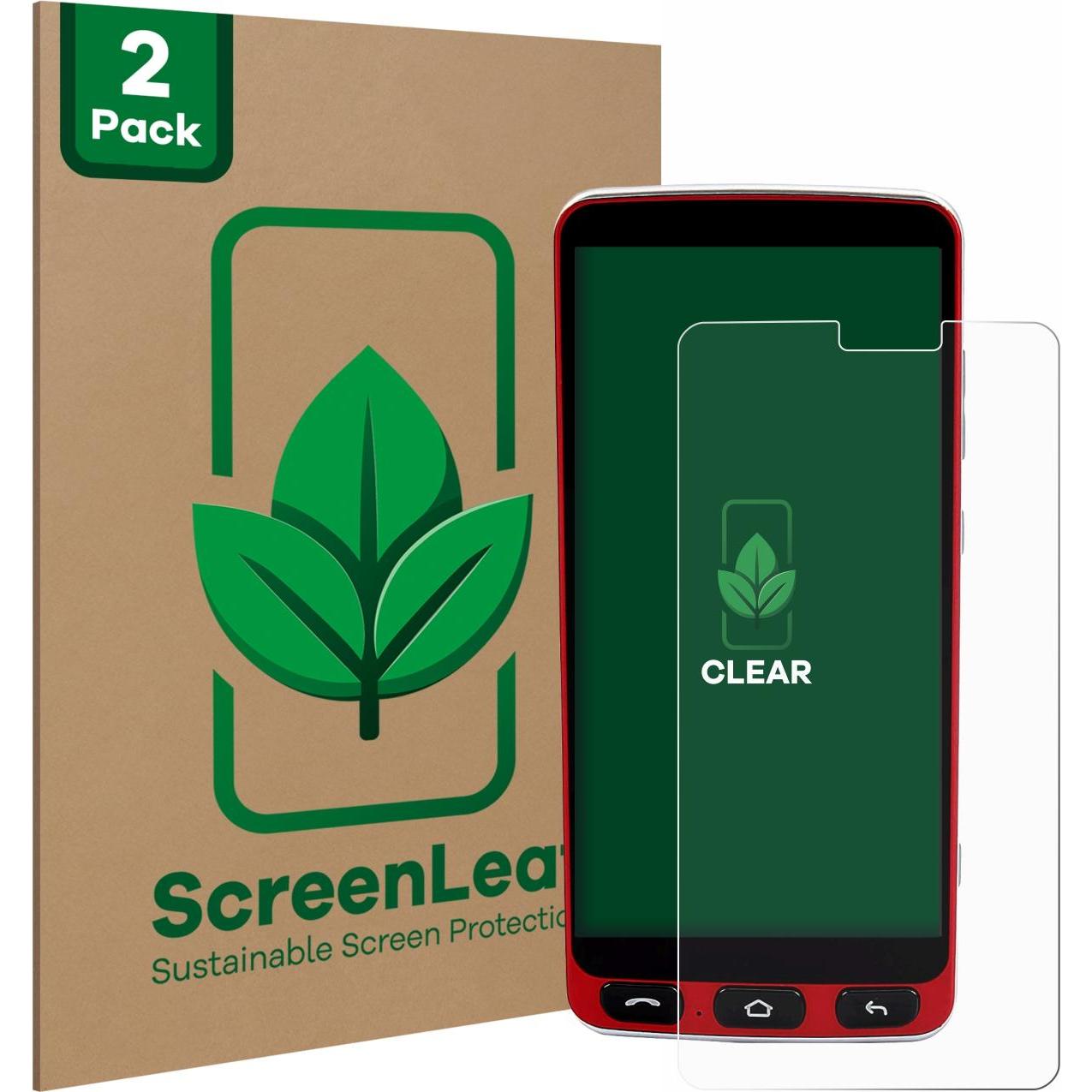 ScreenLeaf Schutzfolie nachhaltiger Displayschutz Displayschutzfolie Folie Klar Transparent (2 Stück, Olympia Neo), Smar...