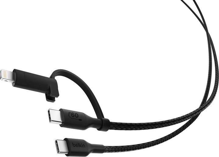 Actual product image Belkin 2-in-1 cable (1.50 m, USB 2.0, 60 W)