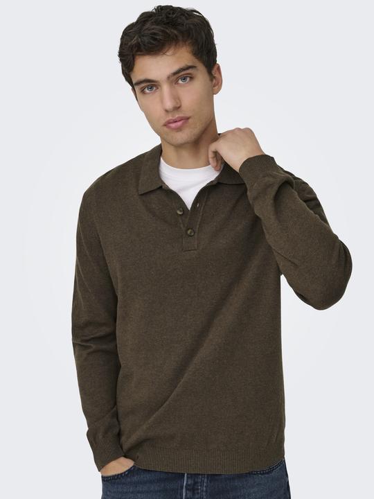 Produktbild Only & Sons Onsloui Reg 12 Ls Mel Polo Knit Noos (XS)