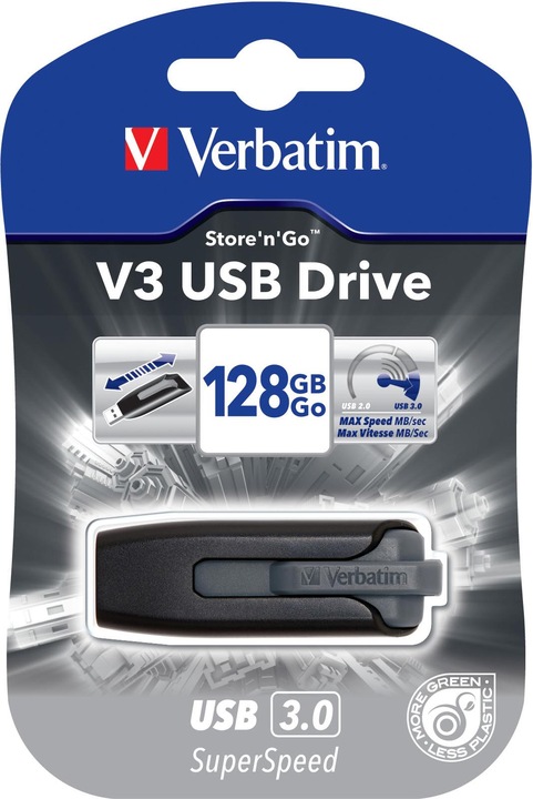 Actual product image Verbatim Store N Go V3 (256 GB, USB-A, USB 3.1)