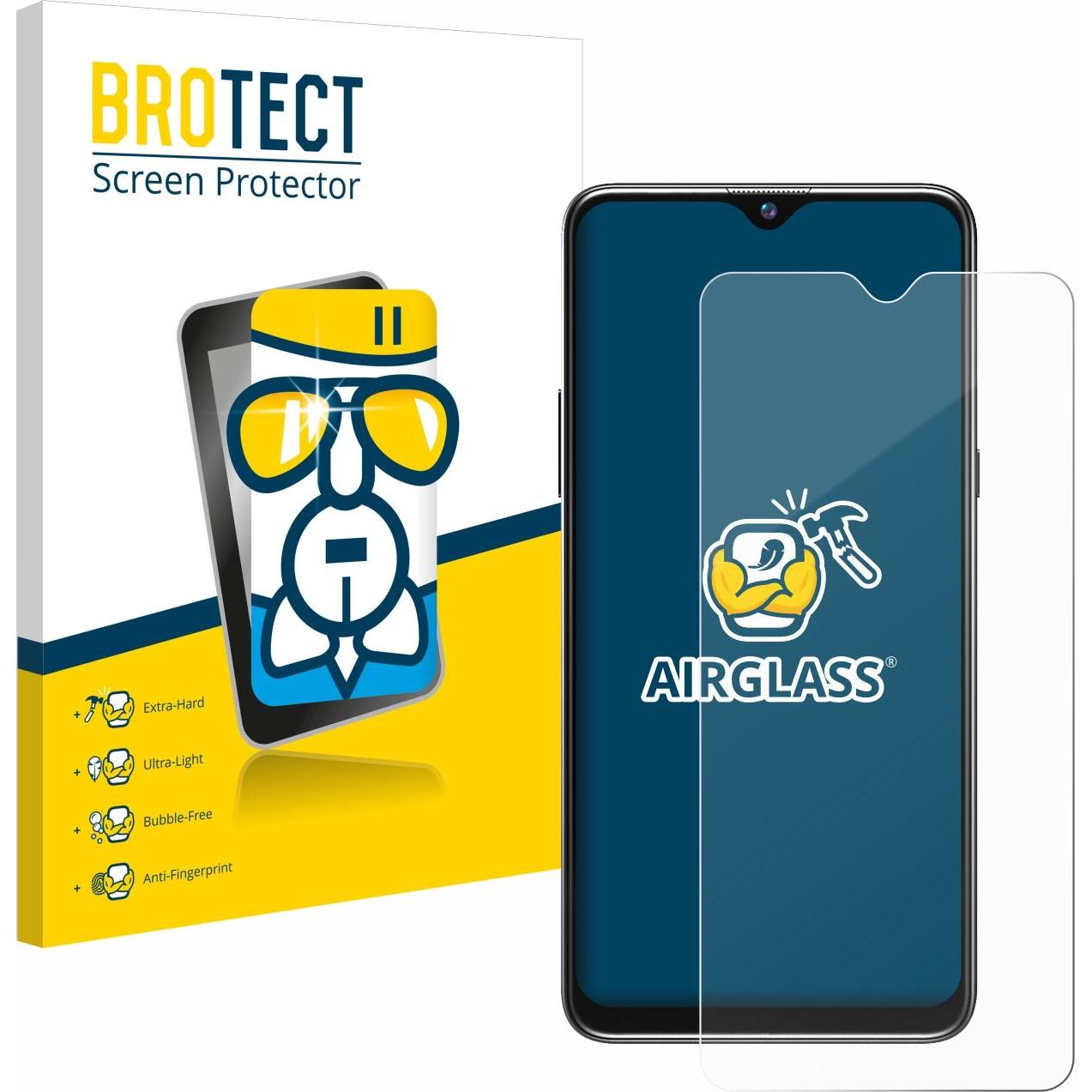 BROTECT AirGlass Panzerglasfolie (1 Stück, Blackview A80s), Smartphone Schutzfolie, Transparent