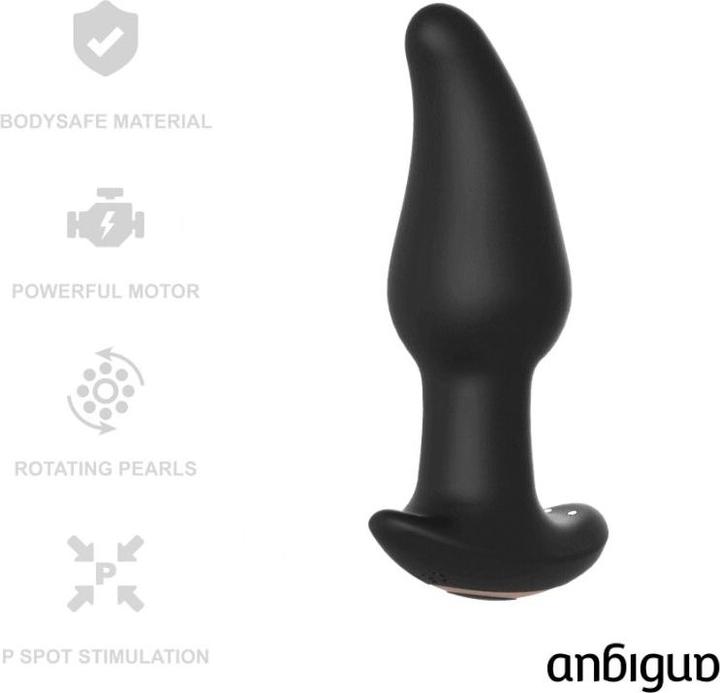 Actual product image Anbiguo Anal vibrator "Amadeus" with rotating beads and remote control