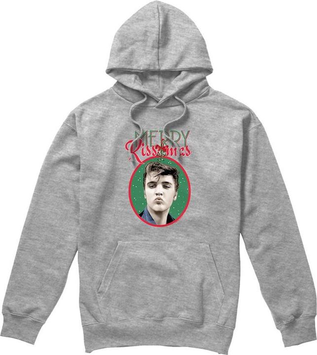 Produktbild Elvis Merry Kissmas Kapuzenpullover weihnachtliches Design (M)
