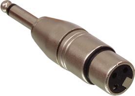 Produktbild Valueline XLR 3p - 6.35mm, M/F (Klinkenadapter)