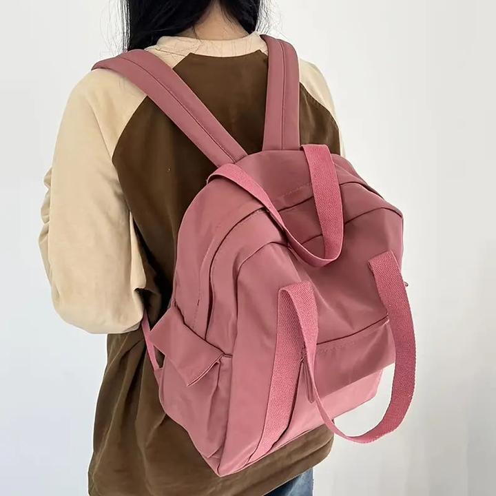 Image du produit Only-Bags.Store Sac à dos minimaliste en tissu Oxford, sac à dos collège-lycée, polyvalent grande capacité