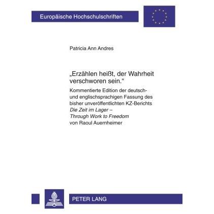 'Erzählen heisst, der Wahrheit verschworen sein.', Fachbücher von Patricia Ann Andres