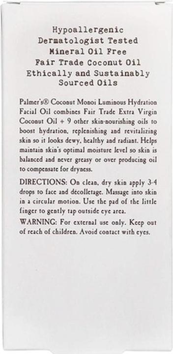 Produktbild Palmer's Coconut Monoi Luminous Hydration Facial Oil 1oz (Körperöl, 1 ml)