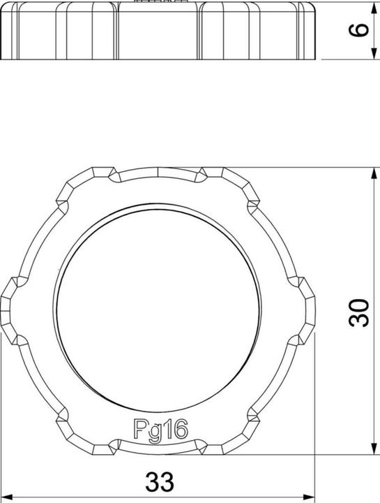 Actual product image OBO Bettermann Locknut (Pg 16)