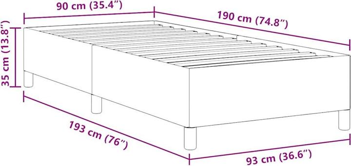 Immagine prodotto vidaXL Letto (90 x 190 cm)