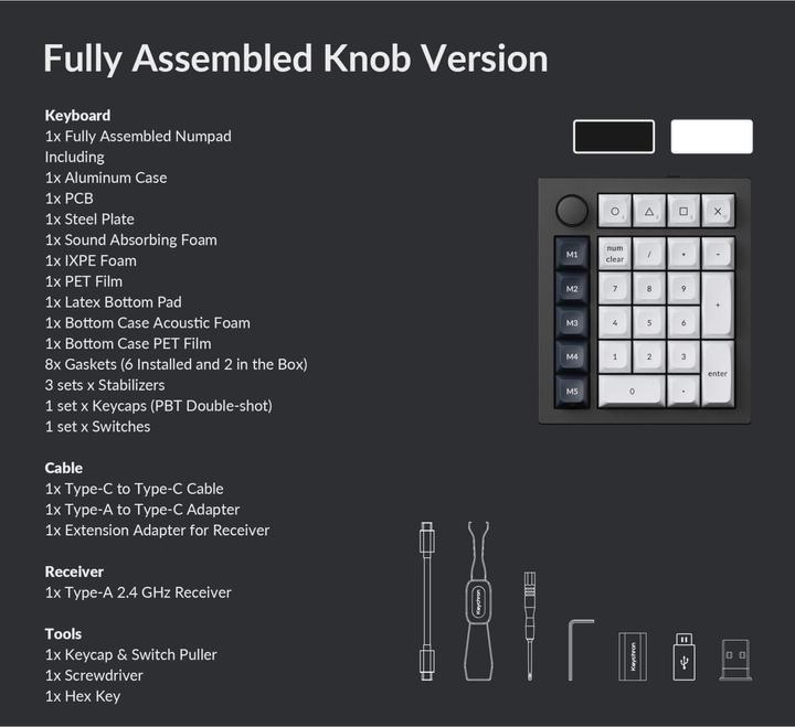 Immagine prodotto Keychron Q0 Max (Tastierino numerico, Cablato, Senza fili)