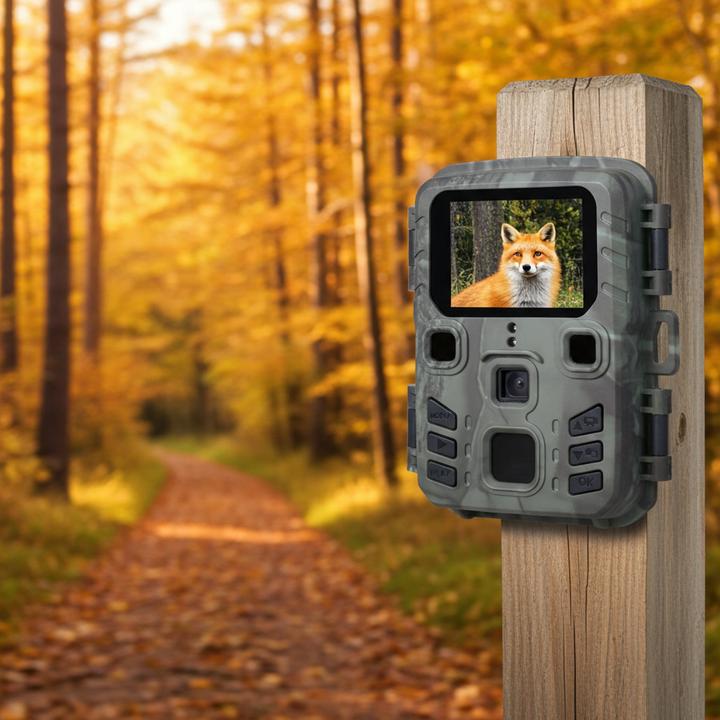 Produktbild Casativo Kompakte Full-HD-Wildkamera mit Bewegungssensor und Nachtsicht, 15m Reichweite, IPX5