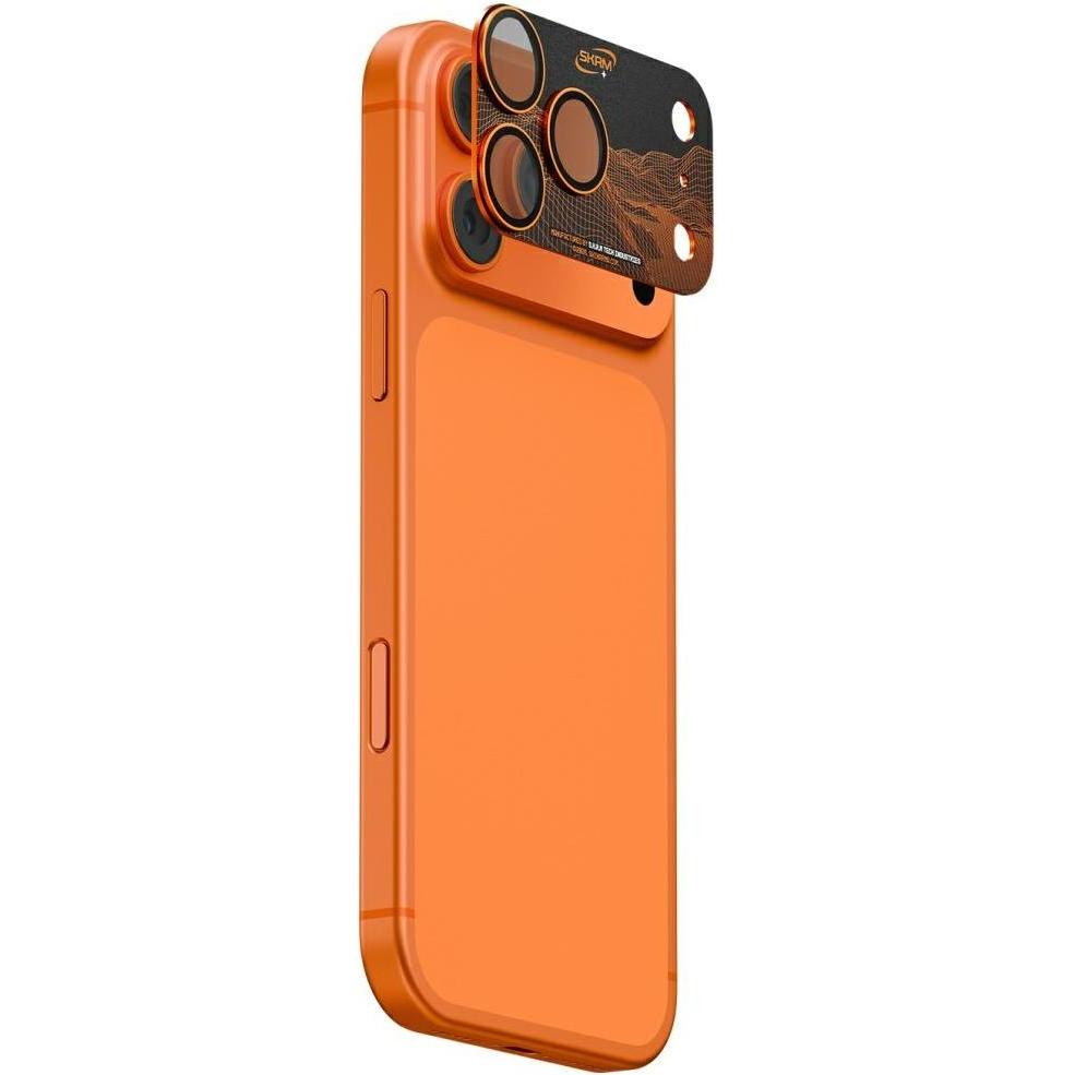Skinarma Camera Lens Glass Sonix Full Aluminium for iPhone 17 Pro orange (Apple iPhone 17 Pro), Pellicola protettiva smartphone, Arancia