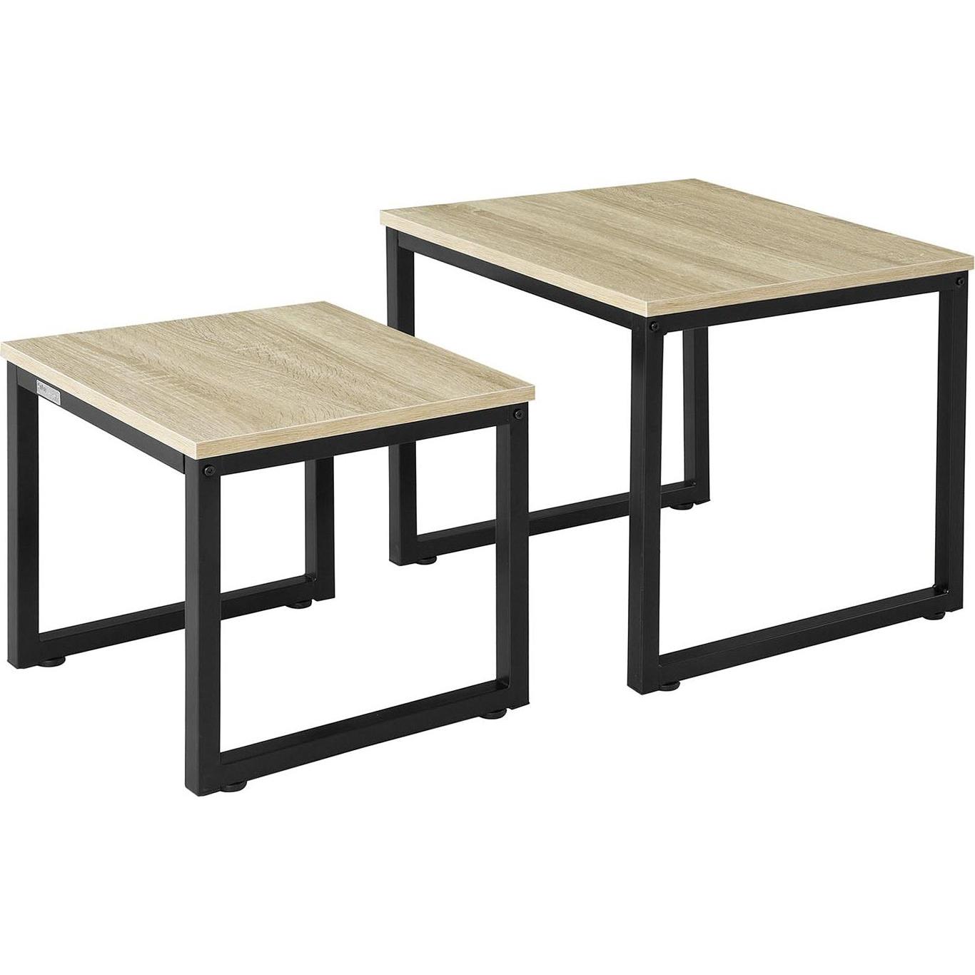 SoBuy, Couchtisch + Beistelltisch, Isabella (50 x 50 x 50 cm)