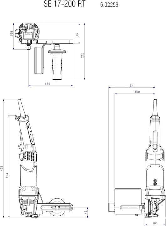 Produktbild Metabo SE 17-200 RT (Rohrbandschleifer, 1070 W)
