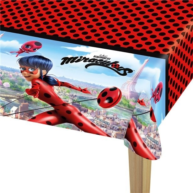 Produktbild Sombo Plastiktischdecke Ladybug Miraculous (120 x 180 cm)