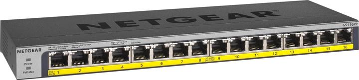 Actual product image Netgear Switch 16x GE GS116LP-100EUS unmanaged (16 Ports)