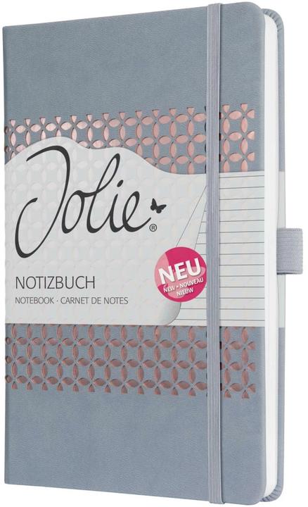 Image du produit Sigel Carnet de notes Jolie, similicuir, 174 pages, gris glacier (A5, À rayures, Couverture rigide)