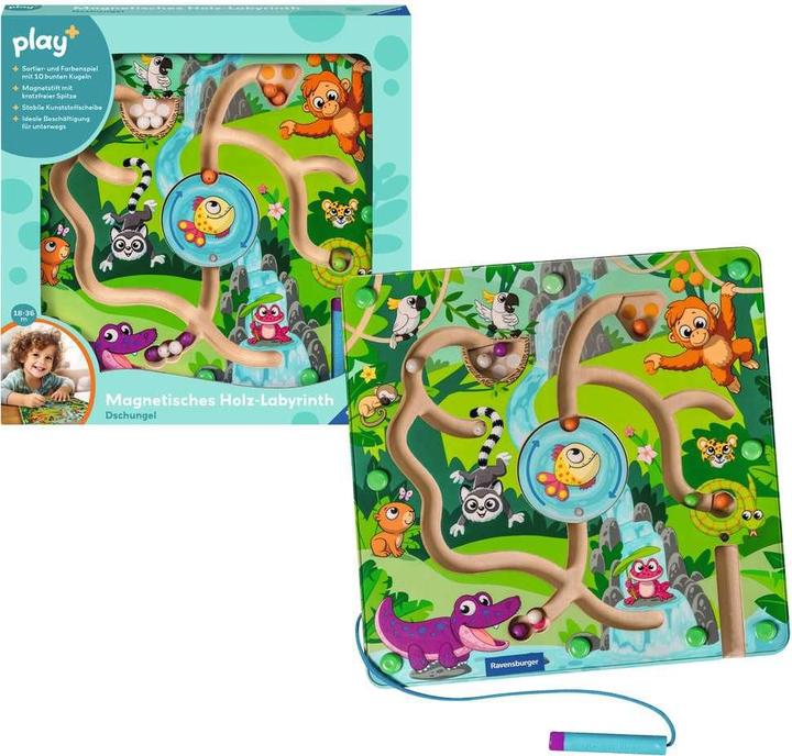 Actual product image Ravensburger Jungle labyrinth (Bulgarian, Czech, Danish, Dutch, English, Estonian, Finnish, French, German, Hungarian, Icelandic, Italian, Japanese, Latvian, Lithuanian, Polish, Portuguese, Romanian, Russian, Slovak, Spanish, Swedish, Turkish, 1.50 - 4 years)