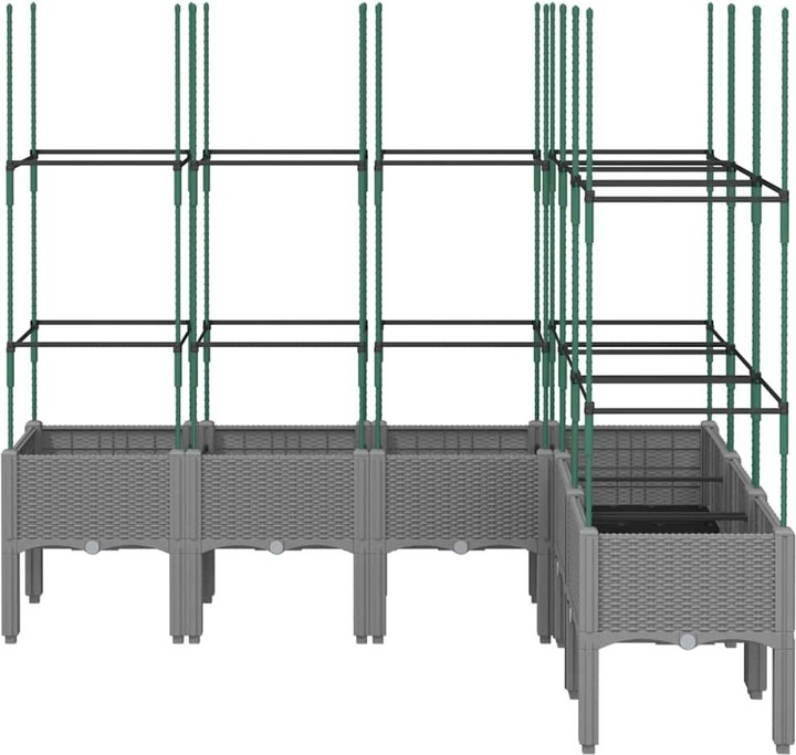 Actual product image VidaXL Planter with trellis PP