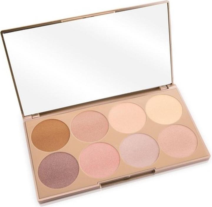 Actual product image Luvia Cosmetics Luvia Prime Glow Vol.1 Highlighter Palette Makeup - Vegan (Champagne, Highlighter, 149 g)