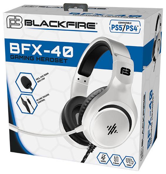 Actual product image Ardistel Blackfire Wired Gaming Headset BFX-40 for PS5™ & PS4™ White (Cable)