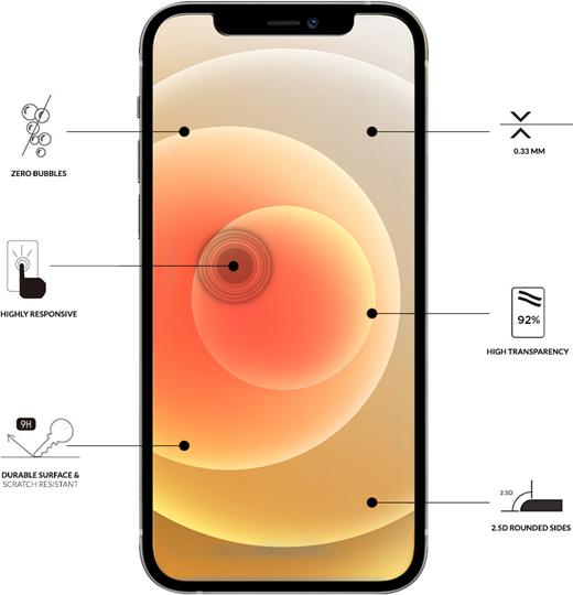 Image du produit Eiger Mountain Glass (1 pièce(s), Apple iPhone 12, Apple iPhone 12 Pro)