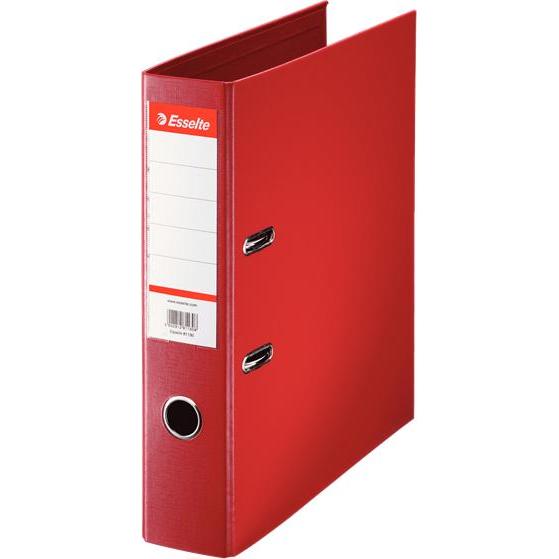 Dymo, Ordner, Plastik-Ordner Standard, DIN A4, 75 mm, rot Einband innen und aussen mit PP-Folie kaschiert (A4, 75 mm, 1 ...