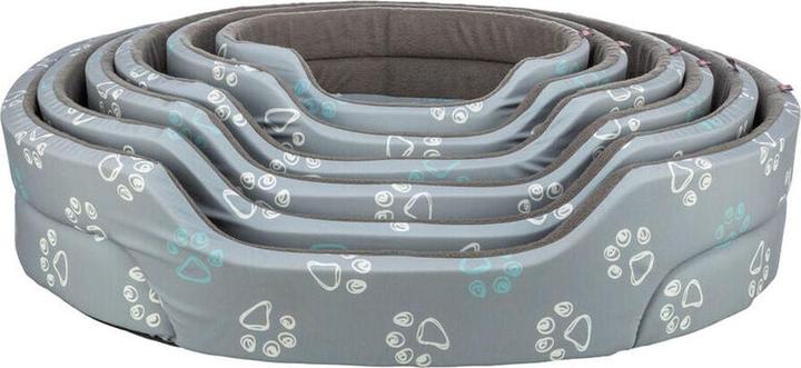 Image du produit Trixie Jimmy bed, cotton look, oval, 45×35 cm, light grey/dark grey (Chat, Chien)