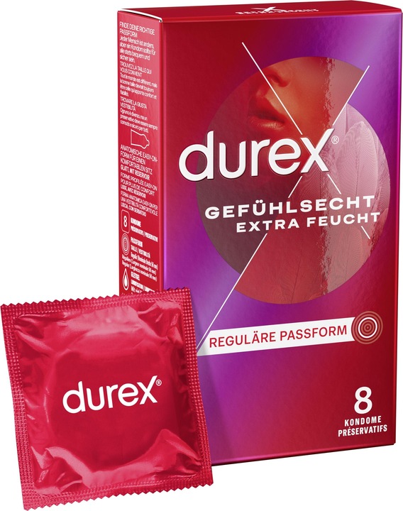 Durex Solide au toucher Extra humide (8 pcs)