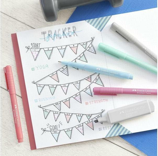 Actual product image Faber-Castell Fineliner Broadpen 1554 0.8 mm, pastel turquoise (1x)