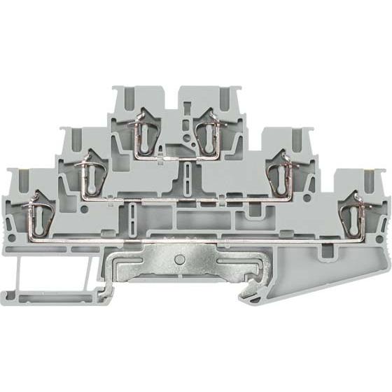 50x Siemens Dreistockklemme 8WH20304HF00 1 St., Elektronikkabel + Stecker, Grau