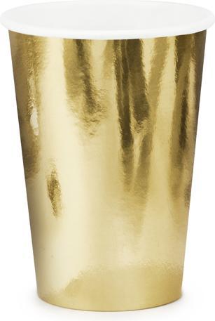 Produktbild Partydeco Cups, gold, 220ml (1 pkt / 6 pc.) (6 Stück)