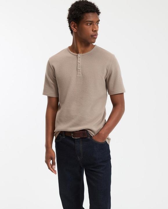 Immagine prodotto La Redoute Collections Maglietta con scollo rotondo e piccola abbottonatura (XXL)