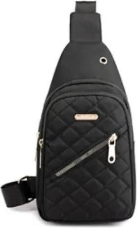 Image du produit Only-Bags.Store Sac de poitrine de grande capacité en tissu oxford brodé multicouche simple pour les loisirs en