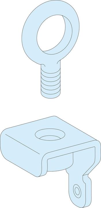 Produktbild Schneider Electric Schneider PrismaSeT-P LVS08700Transportösen fuer Schaltschrank 4Stueck