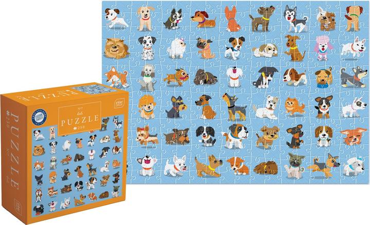 Produktbild Interdruk Puzzle 250 Kinder 7 Hunde (250 Teile)
